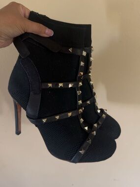 Valentino studded heeled booties